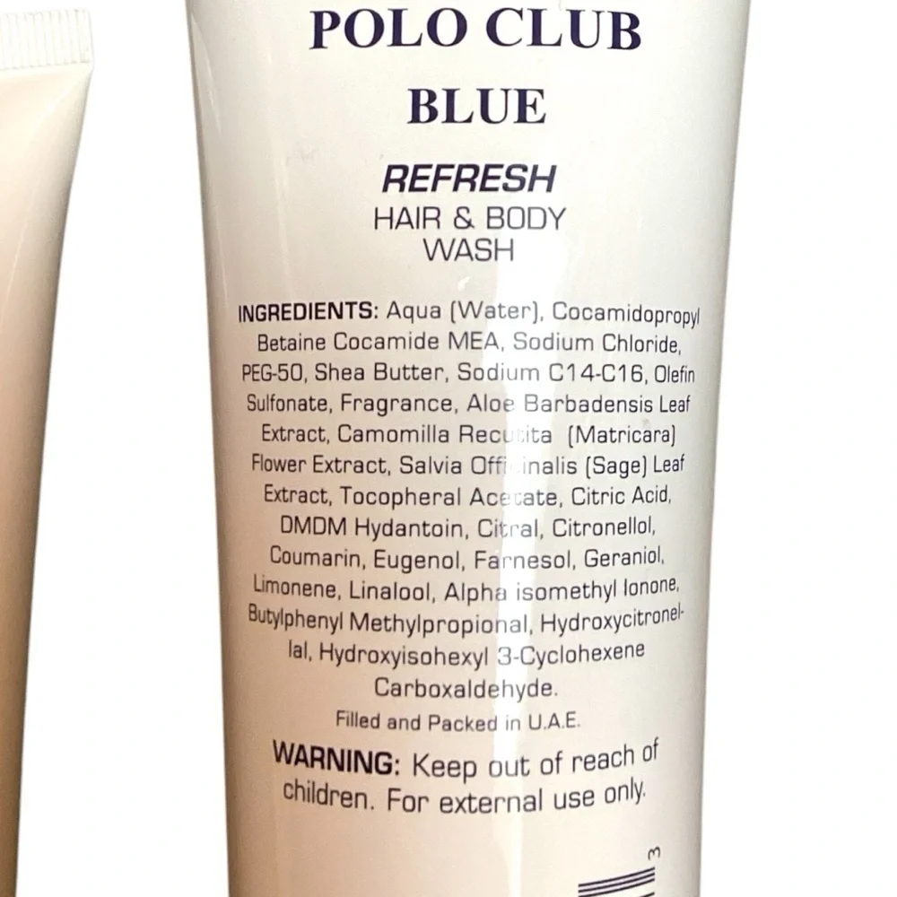 Beverly Hills Polo Club Blue After Shave Balm & Hair‎ and Body Wash SEALED NEW